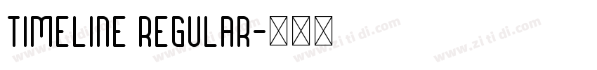 Timeline Regular字体转换
